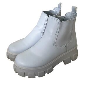 Circus Platform Chunky Blue Ankle Boots size 6